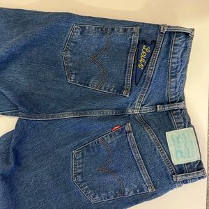 Customized Levi jeans.